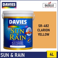 Davies Sun & Rain Acrylic Elastomeric Paint - Yellows 4L