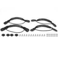 BSKY Canoeing Plastic Nylon Webbing Handle with Screw Fixed Button Set for Canoe Dugout