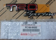 GENUINE PARTS โลโก้ TRD sportivo toyota แท้ สำหรับ Toyota Fortuner 2015-2020