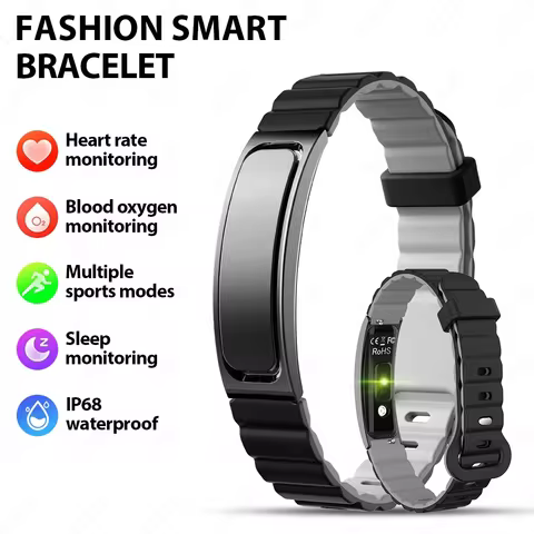 Fitness Tracker Smart Bracelet Men Activity & Sleep Heart Rate Tracker Wristband Sport Strength Trai