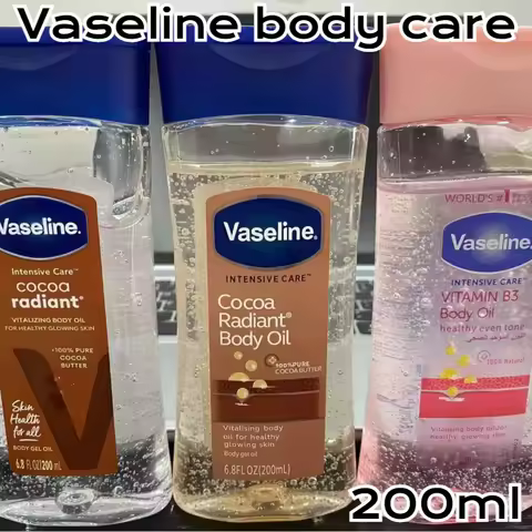 Vaseline Body Oil, Brightens Skin Tone, Improves Dry and Flaky Skin, Nourishes and Moisturizes Body 