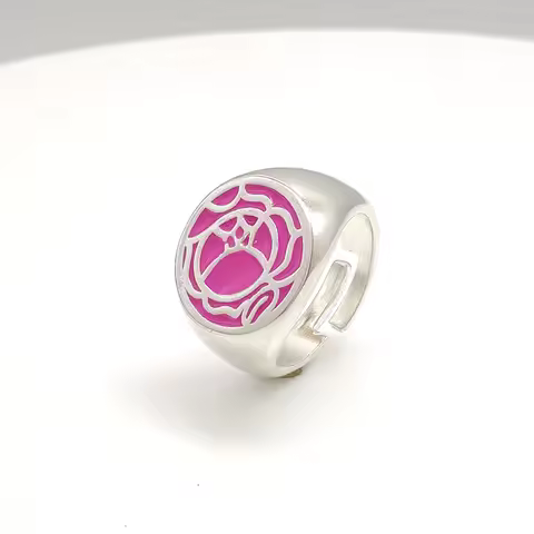New Fashion Anime Tenjo Utena Cosplay Ring Unisex Adjustable Opening Couple Rings Jewelry Accessorie