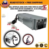 DELL OPTIPLEX H260EBM-01 3080 5090 7080 7090 G5 5080 3050 7050 SFF MT 6+4+4 PIN 260W POWER SUPPLY