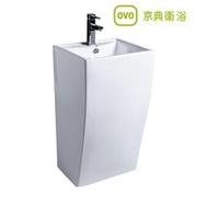 【國強水電修繕屋】OVO 京典衛浴 L2007 含龍頭  落地型 面盆 一體落地型面盆 洗臉盆  面盆組