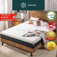 Zinus 25cm iCoil® Hybrid Latex 2.0 “Cool” Series Smooth Top Pocketed Spring Mattress (10”) - Tencel Fabric