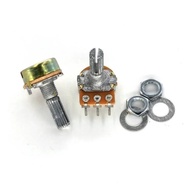 100Pcs Potentiometer 100K Mono Linear Potentiometer Meter B100K 100 K Ohm