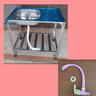 80pk stainless steel kitchen sink / dishwashing table