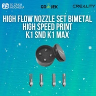 Creality K1 snn K1 MAX High Flow Nozzle Set Bimetal High Speed Print