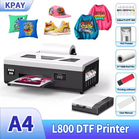 A4 DTF Printer For Epson L800 DTF Printer Direct Transfer Film Printer For Textile T-shirt Printing 