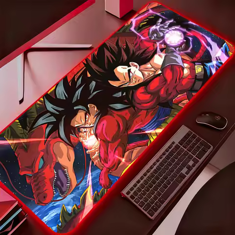 LED Mouse Pad Gamer Large XXL Tablet Varmilo Keyboard Carpet Backlight Gaming Accessories Dragon Bal