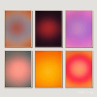 Gradient Aura Wall Art Print Affirmation Poster Gradient Artwork Canvas Painting Aesthetics Wall Art