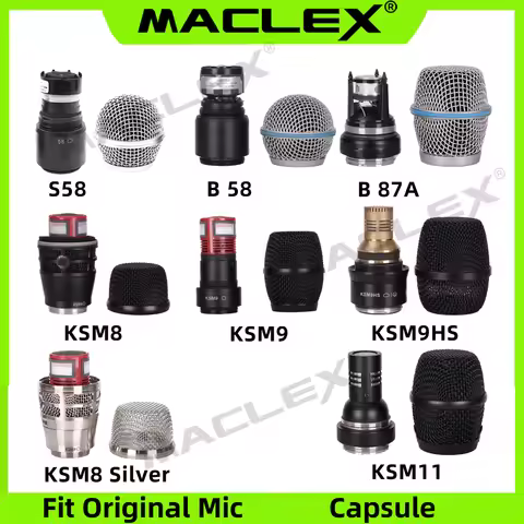 Maclex original Wireless Microphone Capsule Condensor Beta87A KSM9HS Fit Shure Hand Microfone Capsul