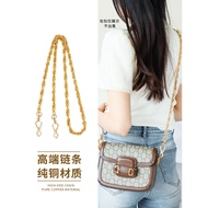 Suitable for gucci Bag Messenger Chain Saddle Bag ophidia All Copper gucci Bag Chain Shoulder Strap 