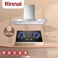 Rinnai  RH-C95A-SSVR Cooker Hood (90cm) + Rinnai RB-782G Built-in Gas Hob (78cm)