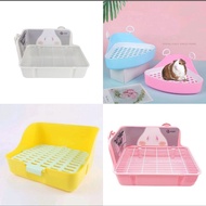 Rabbit Toilet Litter Potty Trainer Corner Litter Bedding Box for Hamster, Guinea Pig, Ferret, Bunny,