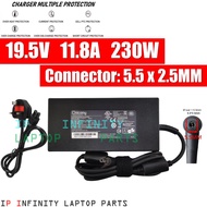 Chicony A17-230P1A 230W 11.8A 5.5x2.5mm MSI GS65 GS66 P65 GS75 STEALTH Gigabyte A5 A7 AERO 15 16 ILL