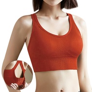 Women Sport Bras Yoga Shirt Fitness Running Vest Underwear Padded Bra Crop Sport Top Underwear Wireless Push Up Brassiere