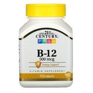 21th CENTURY , B12, 500 mcg, 110 Tablets