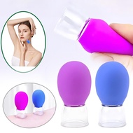 2pcs Facial Cupping Face Beauty Care Massage Accessories Silicone Cupping Massage Cup Portable Detac