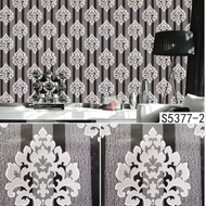 Wallpaper Dinding Motif Batik Hitam Abu Wallpaper Dinding Kamar Tidur