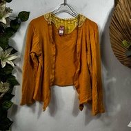 Mustard Yellow Rayon Cardigan