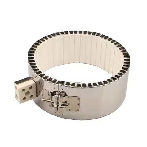 60x60mm/60x90mm/80x80mm/100x120mm/100x180mm White Ceramic Band Heater 220V Max Temperature 800 Celsi