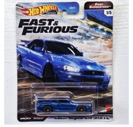 Hot wheels premium Fast & Furious รุ่น Nissan Skyline GTR (BNR34) ล้อยาง แพ็คสวย