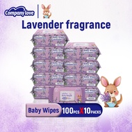 【Big Sale】Lavender Wipes Company love 10packs 1000 Pcs Lavende Baby Wipes Alcohol-Free Mild New Bran