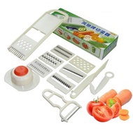 6 In 1 Multipurpose Grater / Sagat Plastik Serbaguna/ Sagat Sayur-Sayuran/ Penyagat Sengkuang Popiah