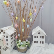 Eiffel tree decoration, Pot and tree branches