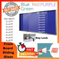 Papan Kenyataan Kabinet Berkaca/Foam Notice Board Sliding Glass Cabinet 4 Color AVL 2x3 3x4 3x5 3x6 