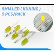 5mm yellow led (5 pcs)