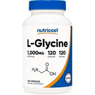 Nutricost L-Glycine 1000mg, 120 Capsules, Vegetarian, Non-GMO and Gluten Free