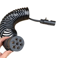 Free J6 Seven-Hole Trailer Wire Tube J6P Day V Tough V Cable JH6 Seven-Core Spiral Power Plug J7 Ori