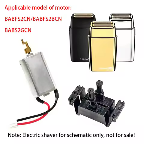 Compatible with Babyliss Pro BABFS2GCN/BABFS2BCN/BABFS2CN Professional Shaver Motors, Guide Block Ac