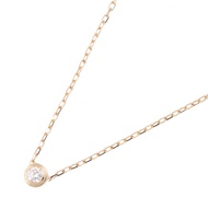 [Used] Cartier d'Amour SM Necklace, Neck Circumference 37.5/41cm, K18PG (Pink Gold), Diamond, d'Amou
