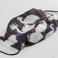 二重紗布口罩 可放濾材 黑面琵鷺系列