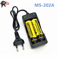 RL HW Battery charger 18650 AU/EU Plug 2 slots Smart charging 18650 battery Li-ion Rechargeable Battery charger