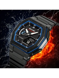 SKMEI 2438 World Time 5 Alarms DST Multi-Functional Sport Outdoor 50m Waterproof Digital Watch Men