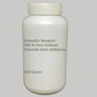 450 GRAM PURE SODIUM CHLORIDE NACL 100% WITHOUT ADDITIVES AND MINERALS FOR SCIENCE EXPERIMENT