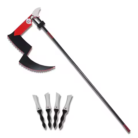 Cos 170cm Anime Tokyo Ghoul JUZO SUZUYA / REI Big Black Sickle Cosplay Props for Halloween Costume P