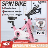 Spinning bike /Sepeda pedal senyap/Alat kebugaran olahraga/Rumah tangga dalam ruangan/Mendukung koneksi APP — Classiccollection