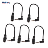 [Hellery] 5Pcs 5.5mm to 3.5mm Guitar Effect Pedals Power Supply Cable   Cord 20.5cm