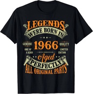 Vintage Legend Born In 1966 59th Birthday Printed Graphic T-Shirt