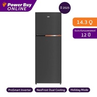 BEKO ตู้เย็น 2 ประตู 14.3 คิว Inverter (สีดำ) รุ่น RDNT445I10K