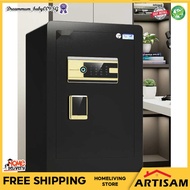 ARTISAM Safe Box Fingerprint Unlock Cash Box Widened Safe Box For Home Thickened Safety Box