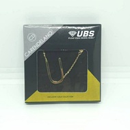 Kalung Emas 375 Alpha Beta UBS Carendelano huruf U