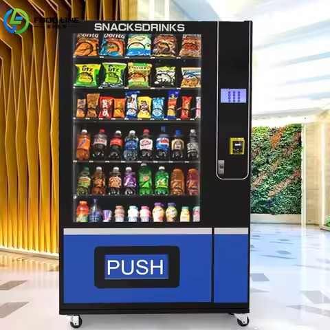 Customized Cold Foods and Drinks Combo Chips Vending Machine Wholesale Vending Machine for Foods and