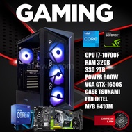 คอมพิวเตอร์เล่นเกมส์ Intel® Core™ I7-10700F RAM 32GB GTX-1650SPUER (GEN10) (ของใหม่)