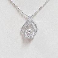 送禮禮物全新品 GIA鑽石項鍊 主石1.01克拉 VS 3EX 8心8箭 PT950白金鑽石墬台 大眾當舖 編號8027